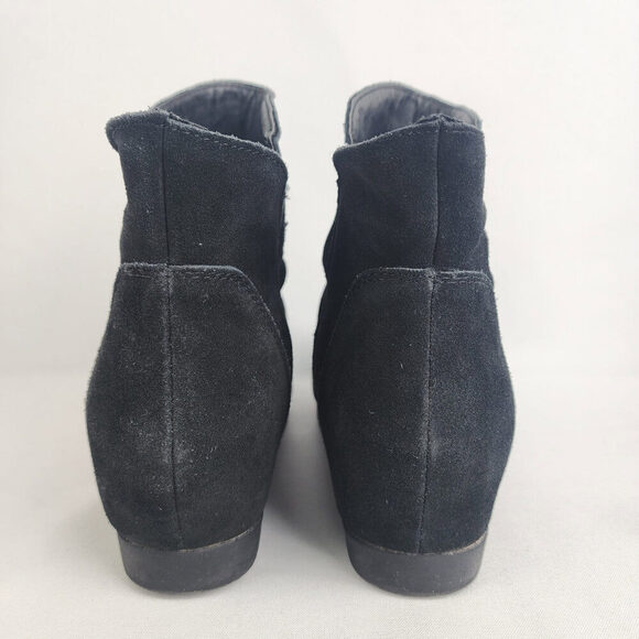 COUGAR Astro Black Suede Hidden Wedge Waterproof Ankle Boots Size 8 - Picture 4 of 8
